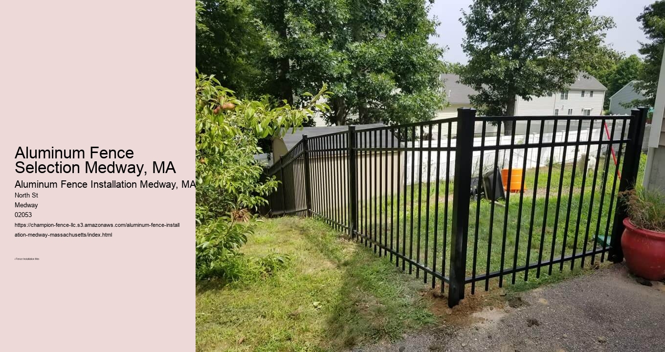 Aluminum Fence Selection Medway, MA